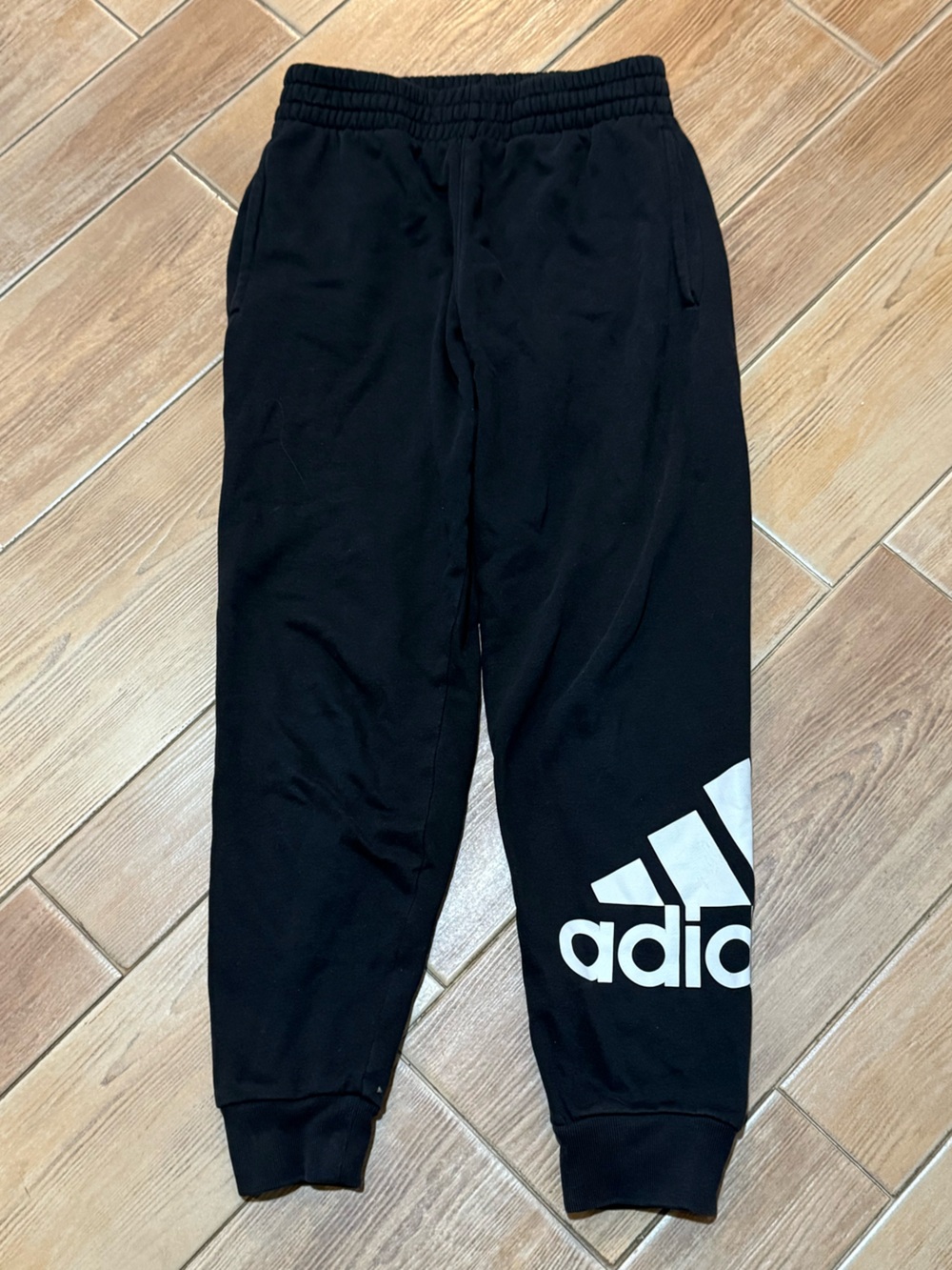 adidas Kids Black Logo Jogger Sweatpants